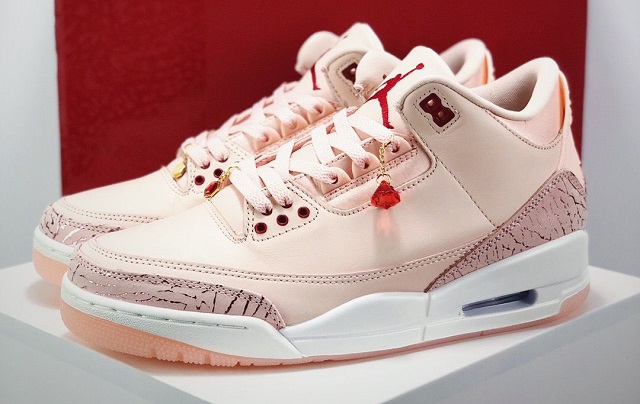 Women Air Jordan 3 Valentines Day